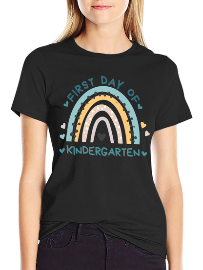 First Day of Kindergarten Rainbow T-Shirt