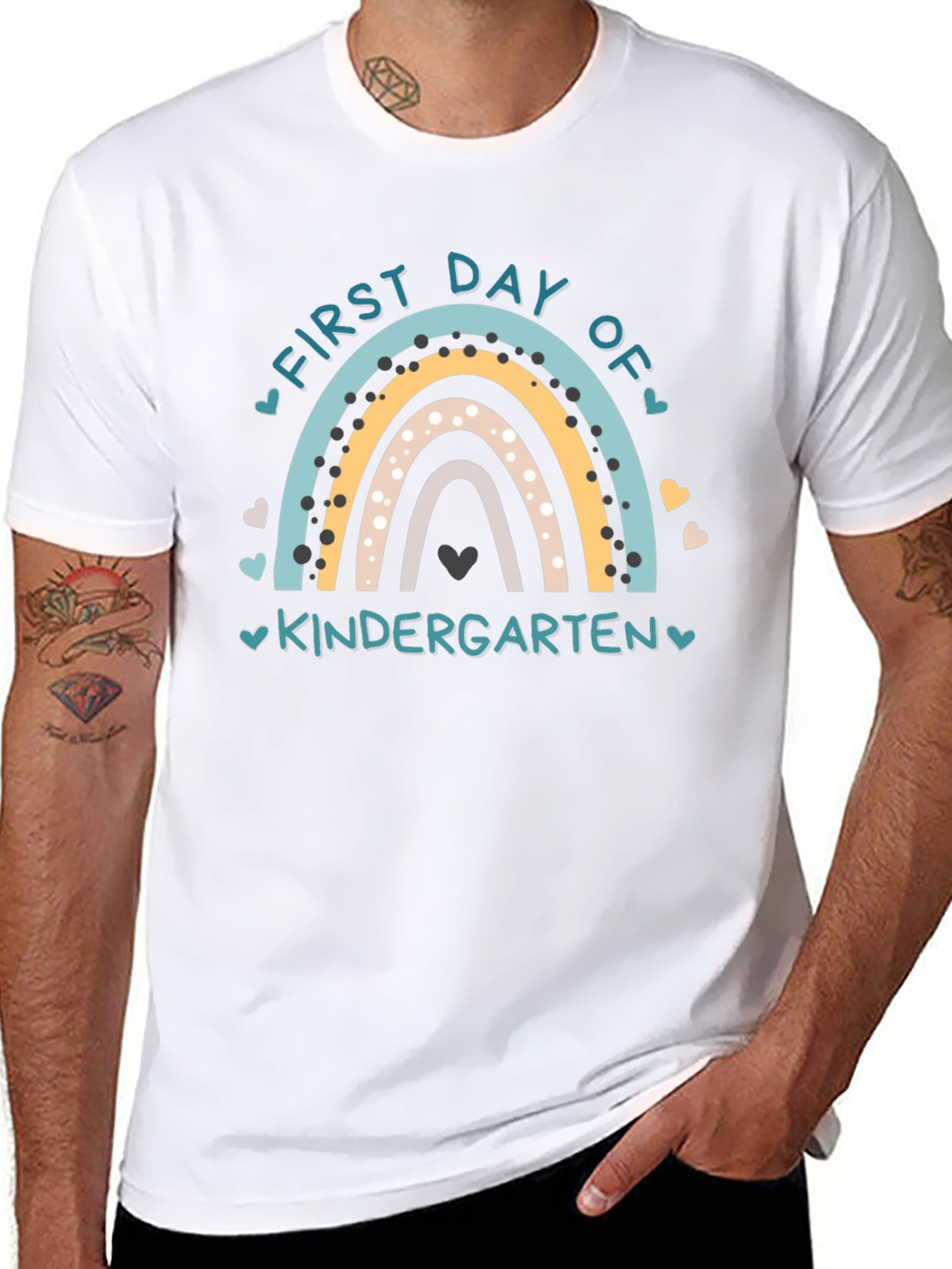 First Day of Kindergarten Rainbow T-Shirt