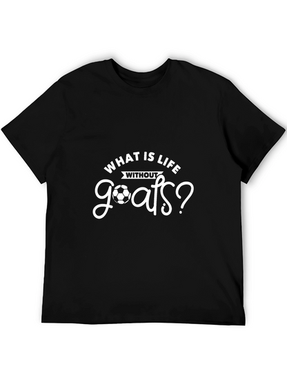 Soccer Goals T-Shirt - Black Graphic Tee