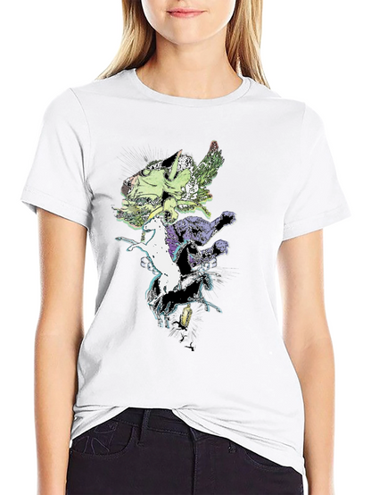 Fantasy Creature T-Shirt - Black Cotton Tee