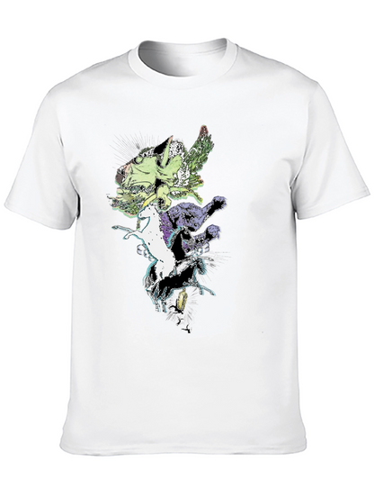 Fantasy Creature T-Shirt - Black Cotton Tee