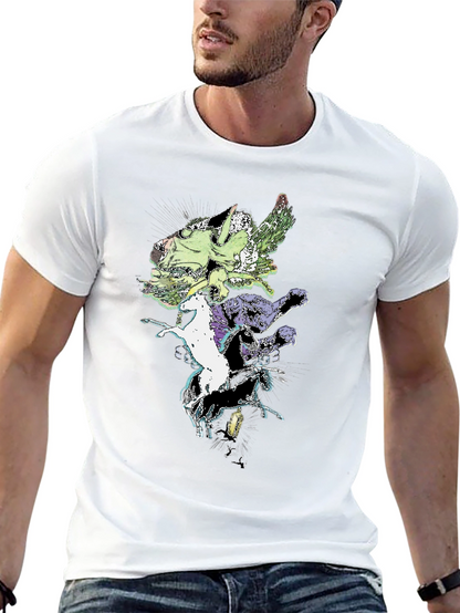 Fantasy Creature T-Shirt - Black Cotton Tee