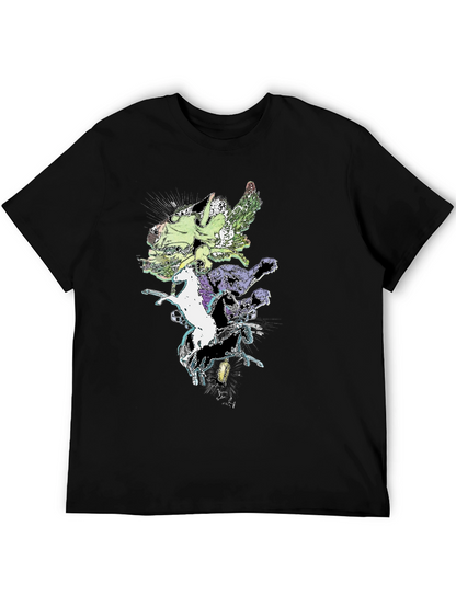 Fantasy Creature T-Shirt - Black Cotton Tee