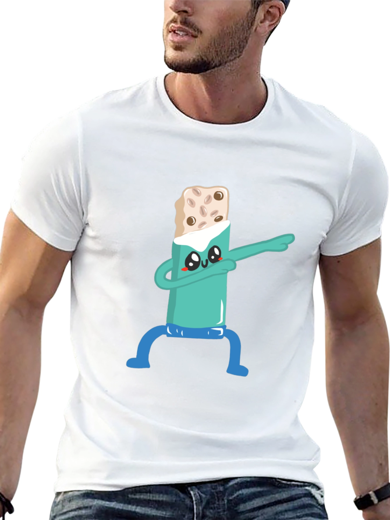 Dabbing Burrito T-Shirt - Funny Cartoon Tee