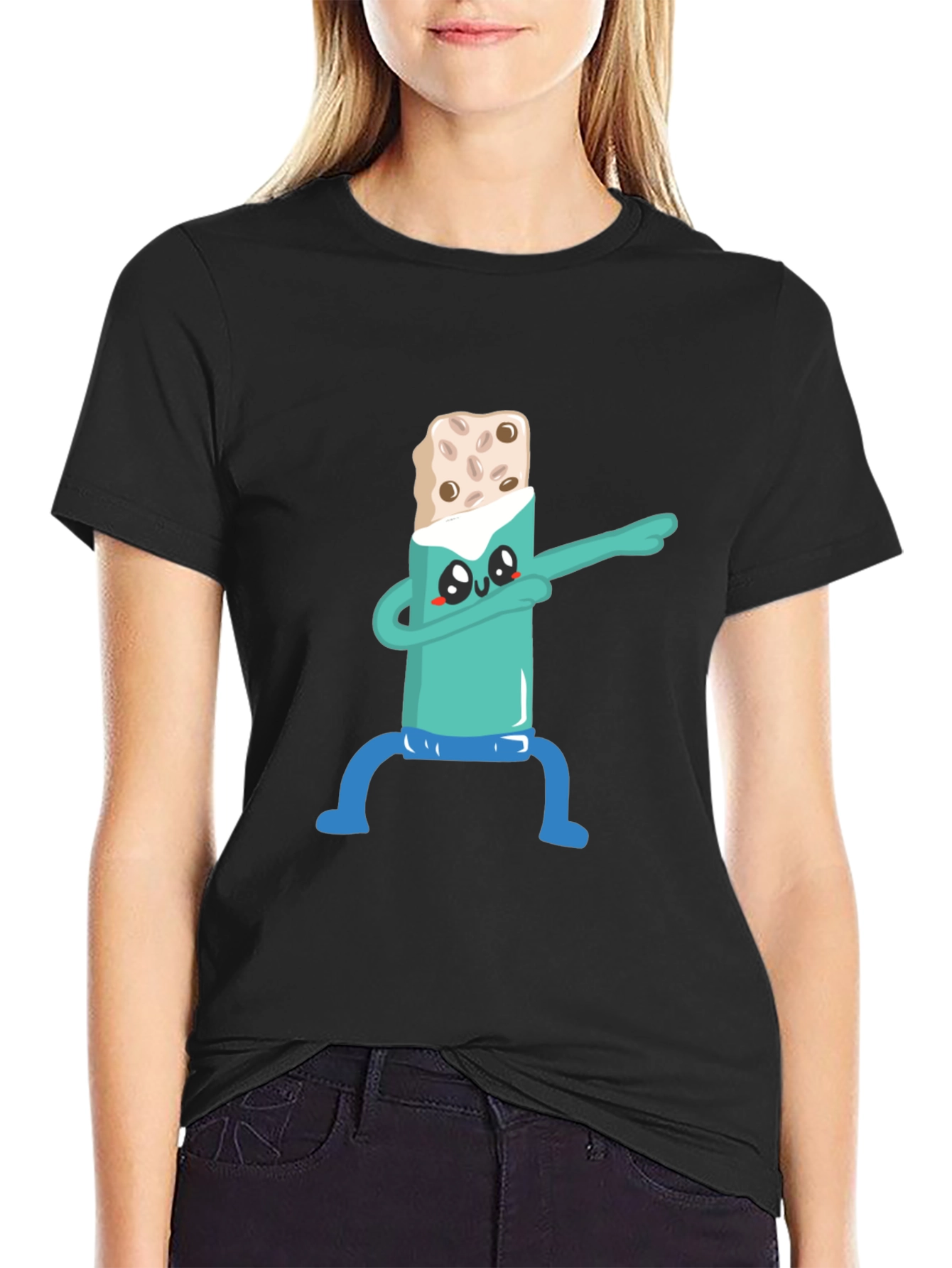 Dabbing Burrito T-Shirt - Funny Cartoon Tee