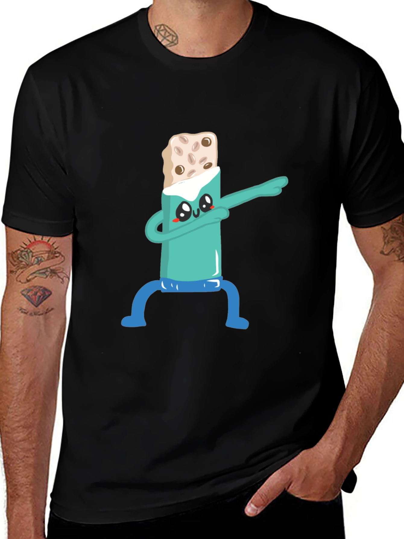 Dabbing Burrito T-Shirt - Funny Cartoon Tee
