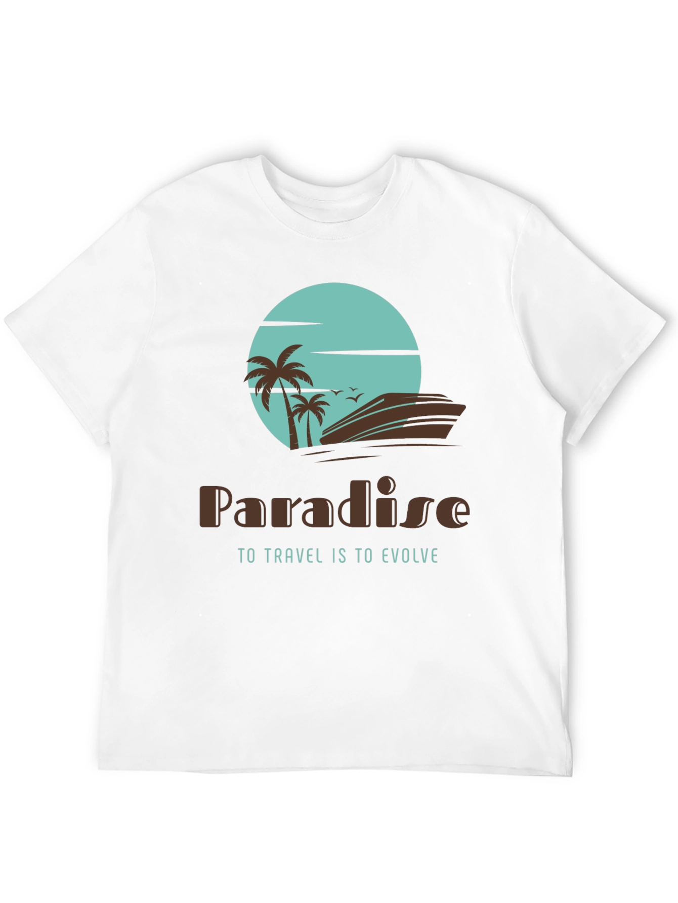 Paradise Travel T-Shirt - Island Getaway Design