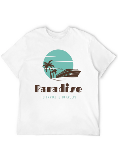 Paradise Travel T-Shirt - Island Getaway Design