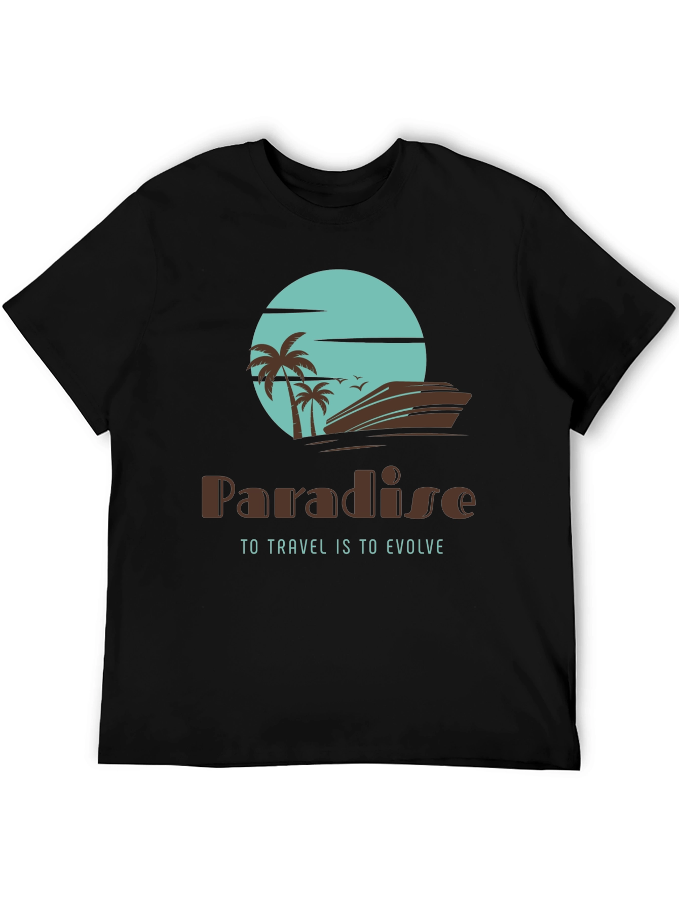 Paradise Travel T-Shirt - Island Getaway Design