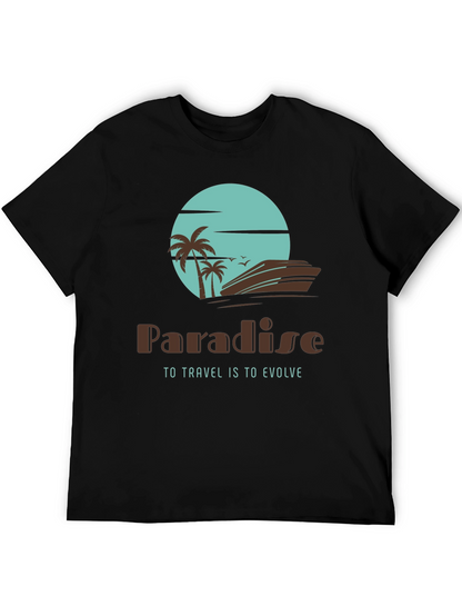Paradise Travel T-Shirt - Island Getaway Design