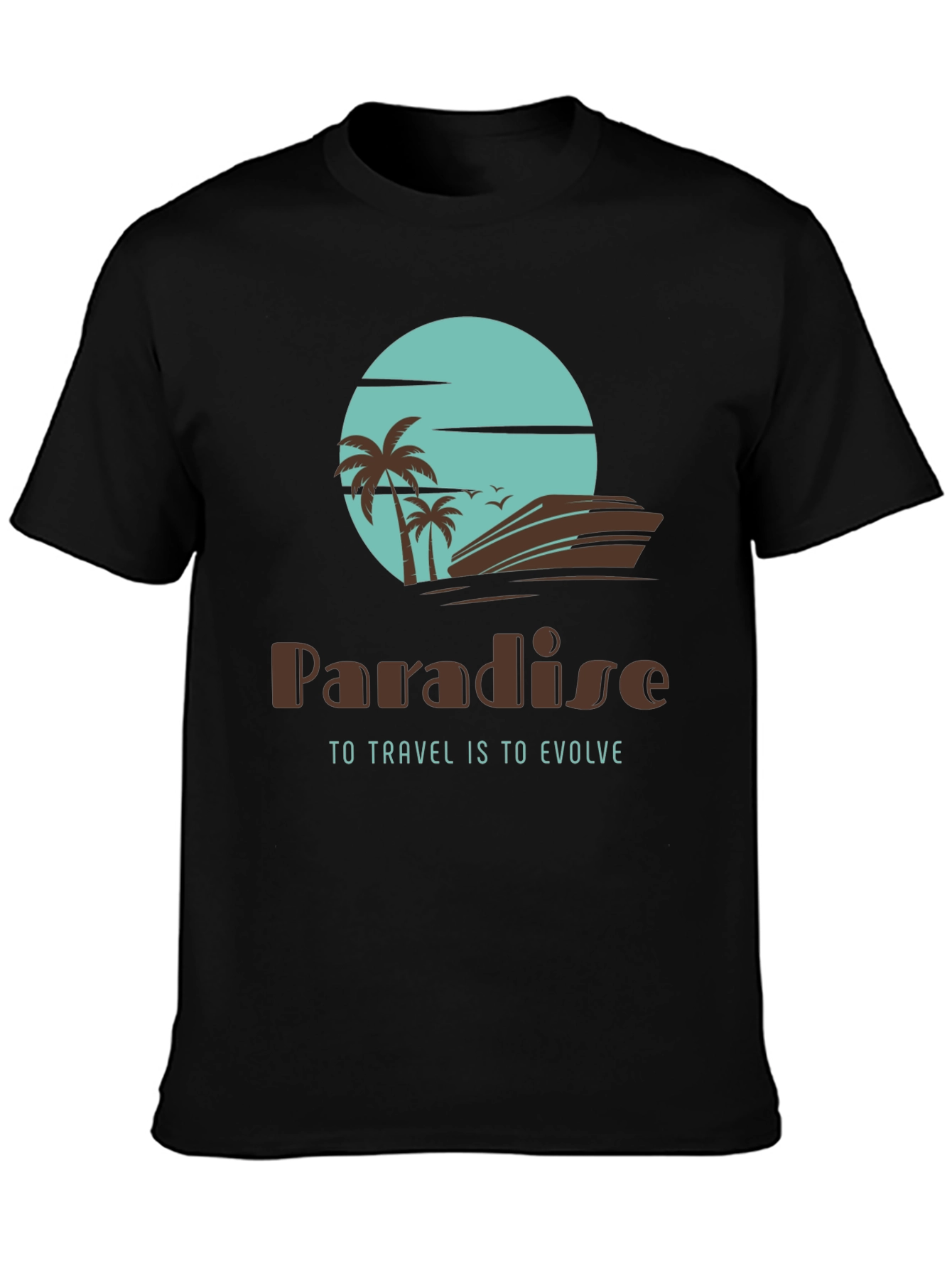 Paradise Travel T-Shirt - Island Getaway Design