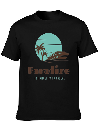 Paradise Travel T-Shirt - Island Getaway Design