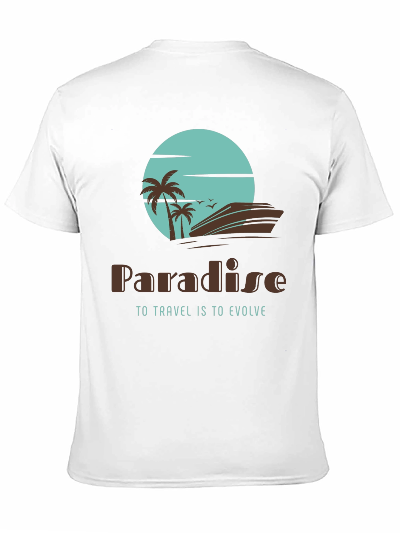 Paradise Travel T-Shirt - Island Getaway Design