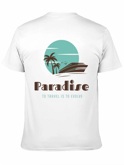 Paradise Travel T-Shirt - Island Getaway Design