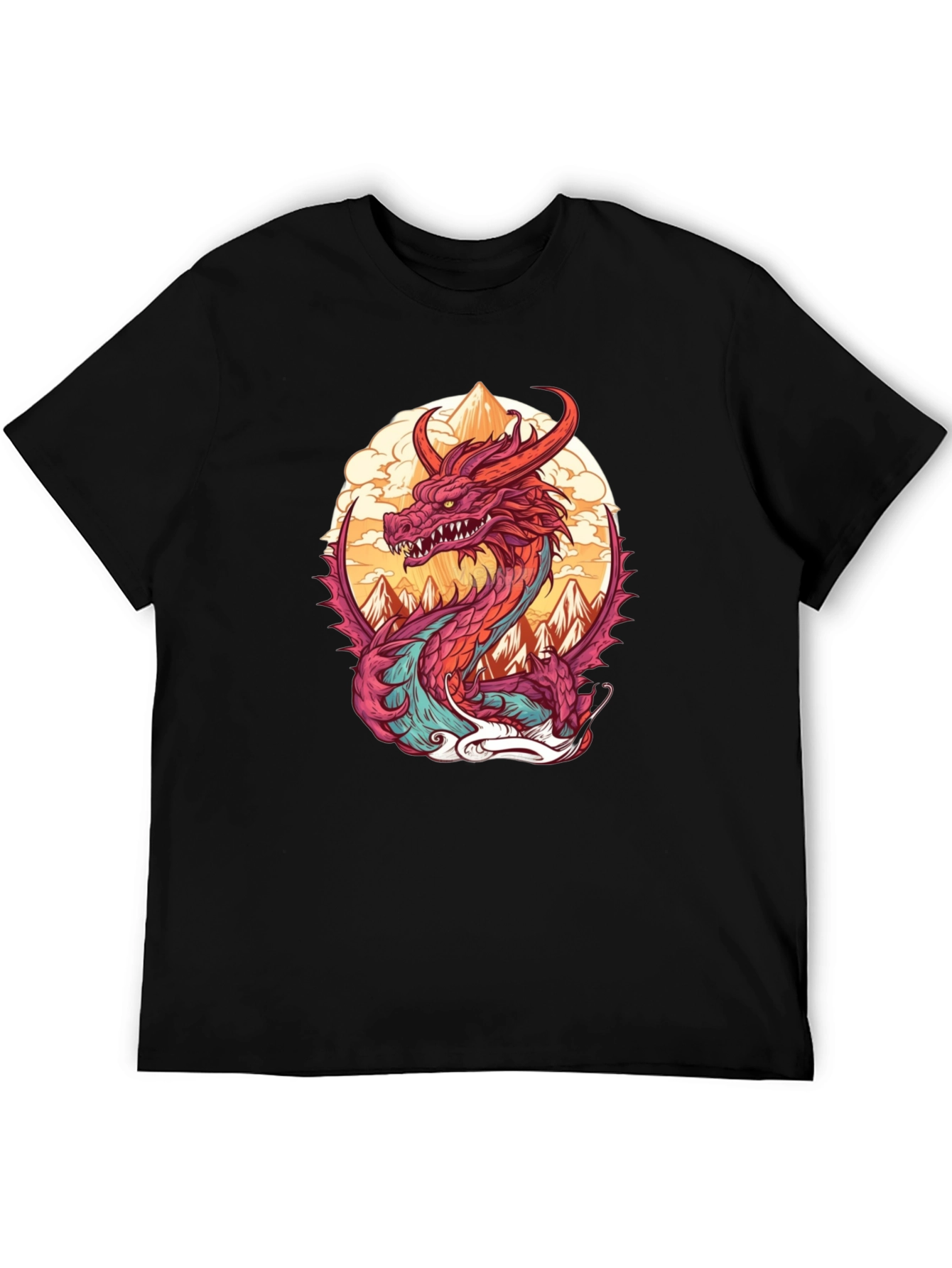 Dragon Graphic Tee - Stylish Cotton Blend Shirt