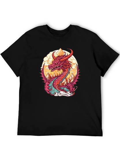 Dragon Graphic Tee - Stylish Cotton Blend Shirt