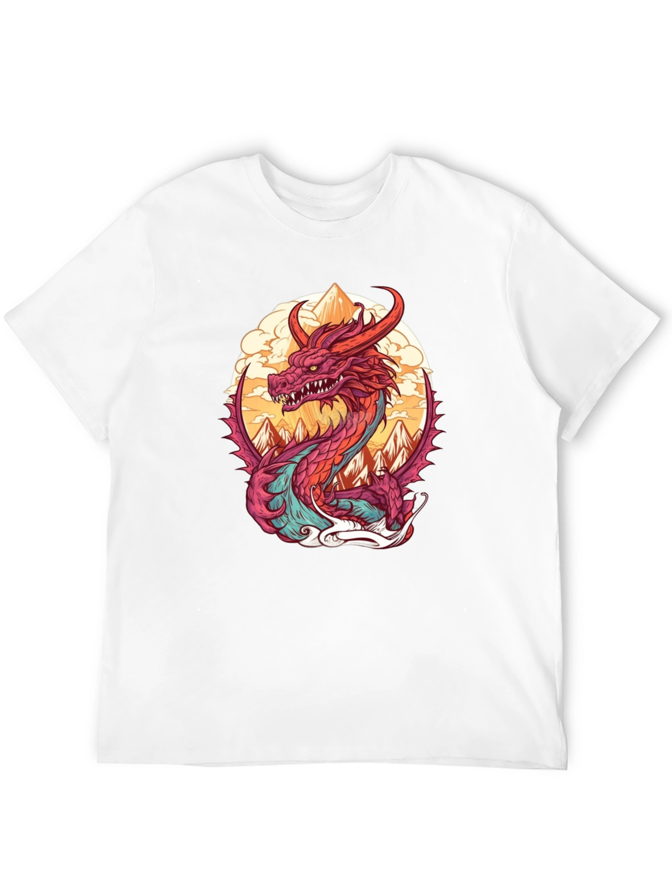 Dragon Graphic Tee - Stylish Cotton Blend Shirt