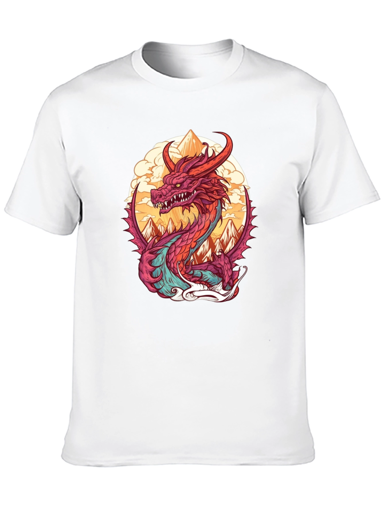 Dragon Graphic Tee - Stylish Cotton Blend Shirt