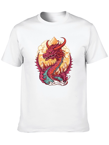 Dragon Graphic Tee - Stylish Cotton Blend Shirt