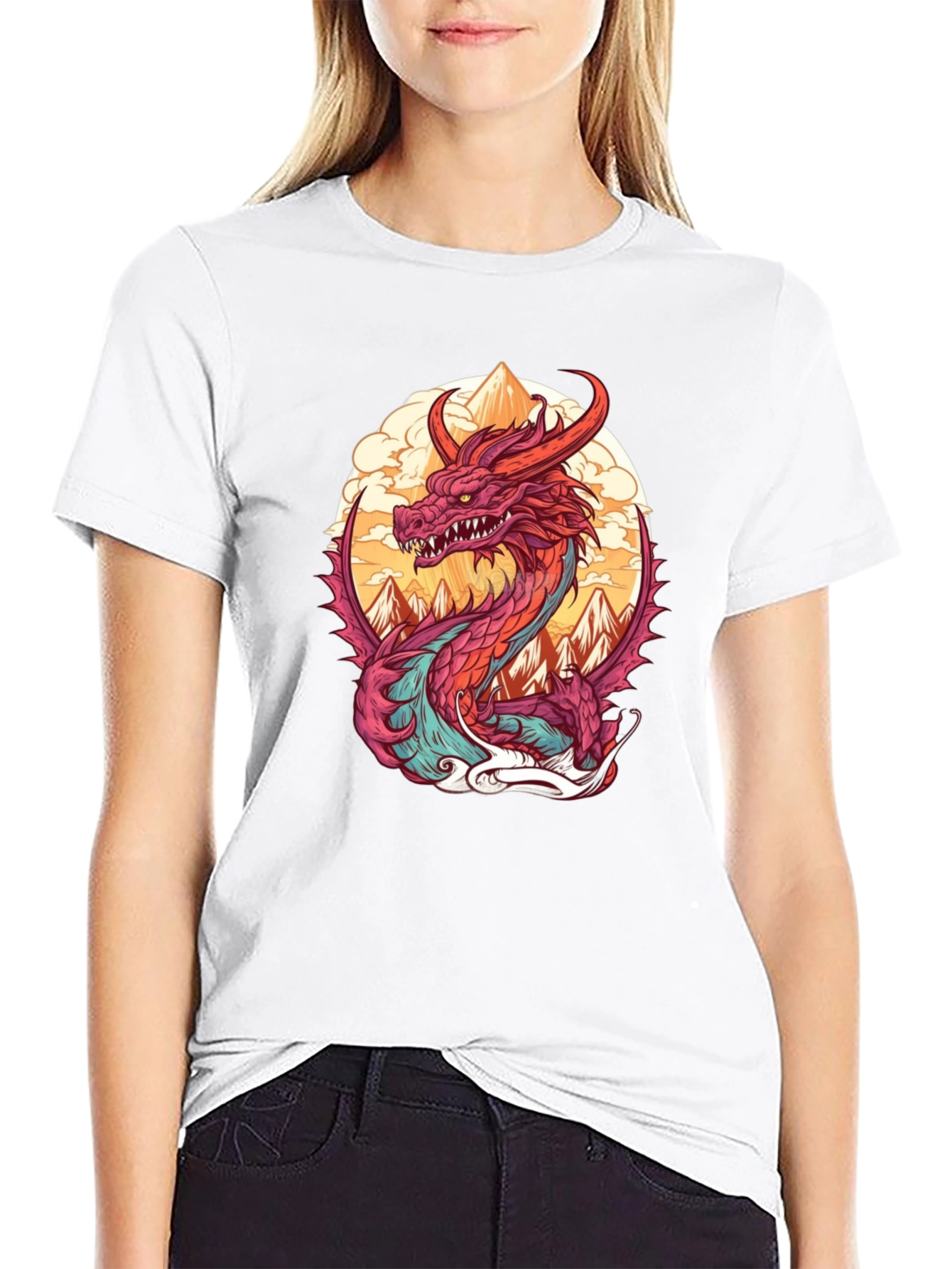 Dragon Graphic Tee - Stylish Cotton Blend Shirt