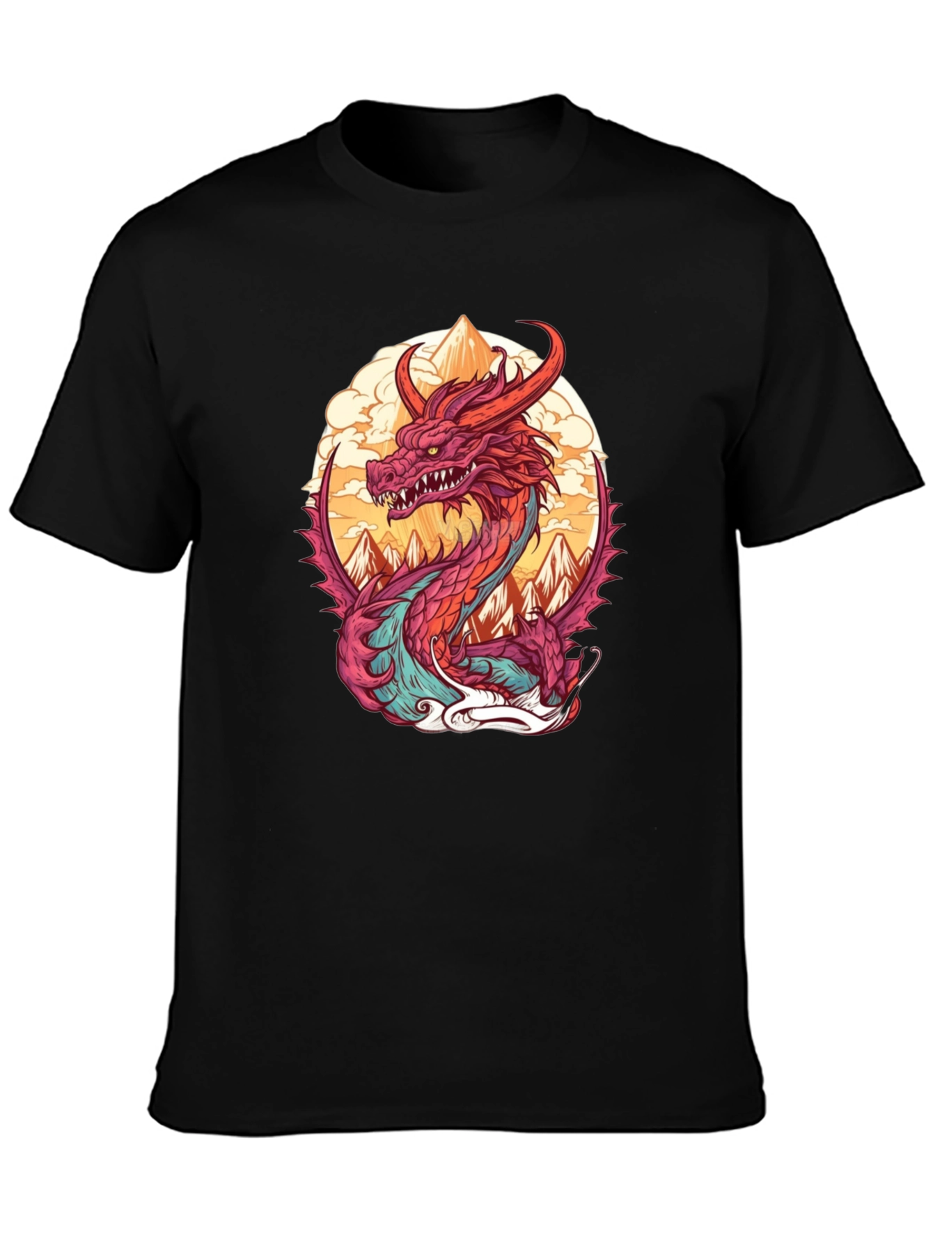 Dragon Graphic Tee - Stylish Cotton Blend Shirt