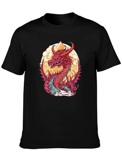 Dragon Graphic Tee - Stylish Cotton Blend Shirt