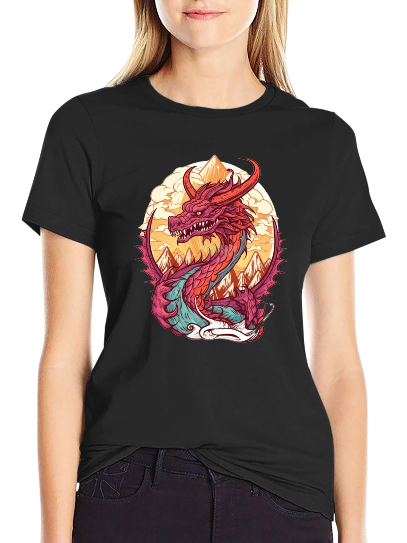 Dragon Graphic Tee - Stylish Cotton Blend Shirt