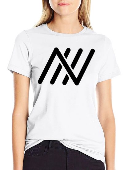 Modern Black Tee with Abstract Graphic Print