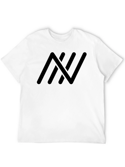 Modern Black Tee with Abstract Graphic Print