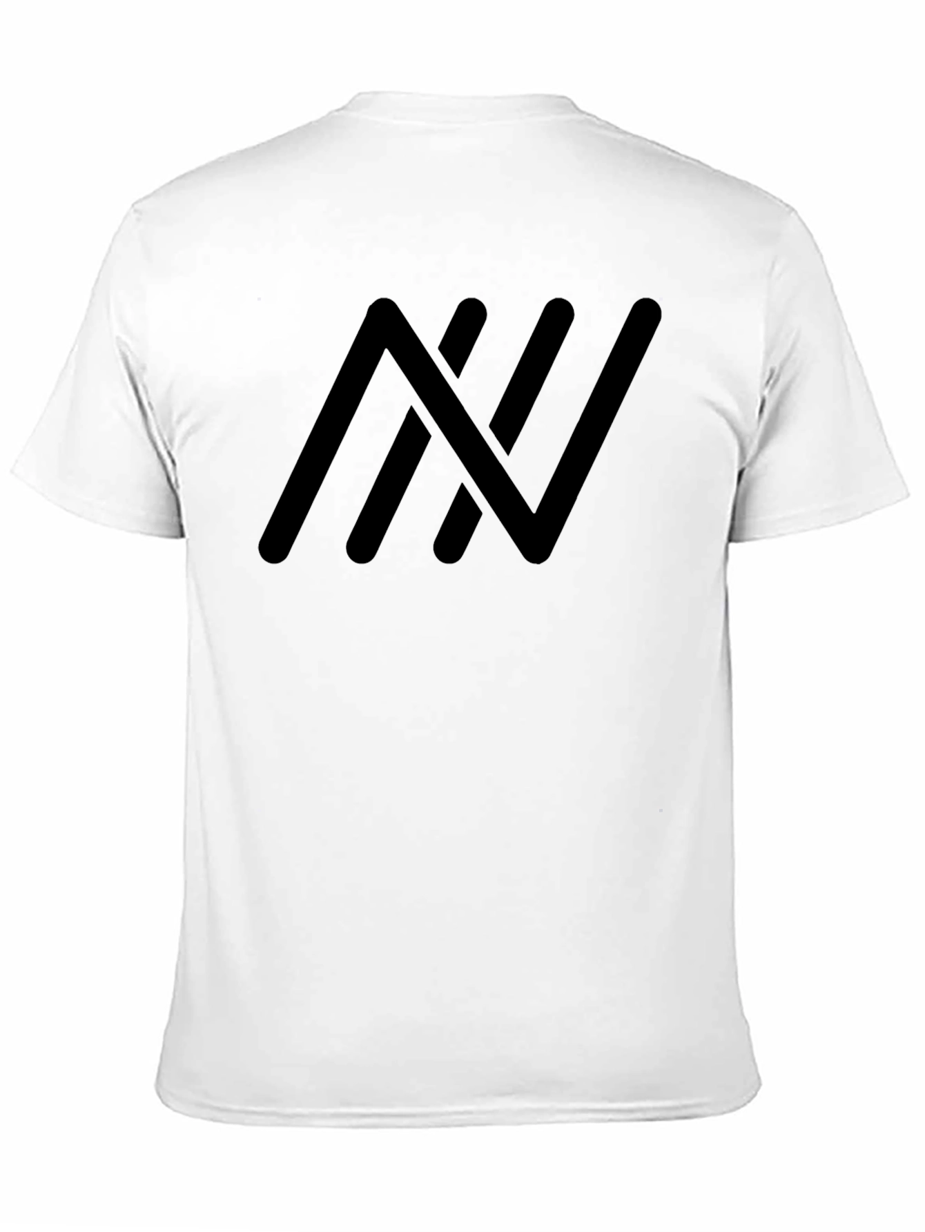 Modern Black Tee with Abstract Graphic Print
