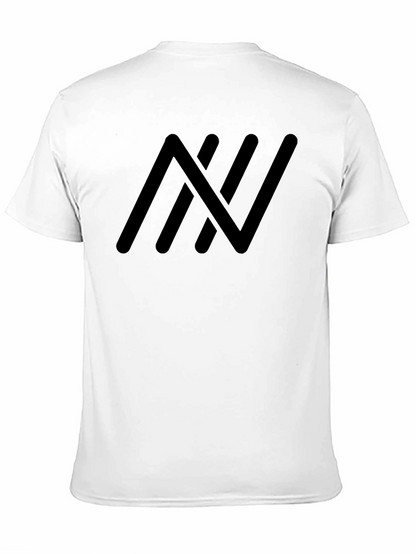 Modern Black Tee with Abstract Graphic Print