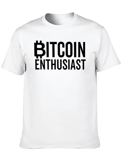 Bitcoin Enthusiast Black T-Shirt - Crypto Currency Tee