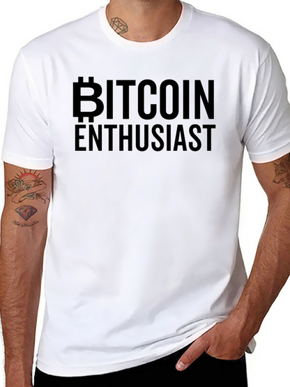 Bitcoin Enthusiast Black T-Shirt - Crypto Currency Tee