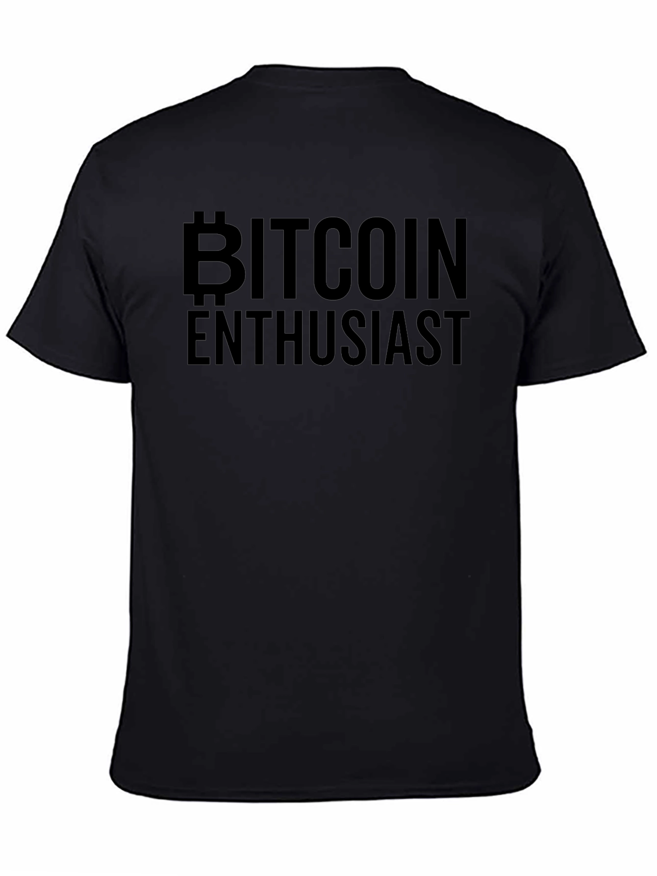 Bitcoin Enthusiast Black T-Shirt - Crypto Currency Tee