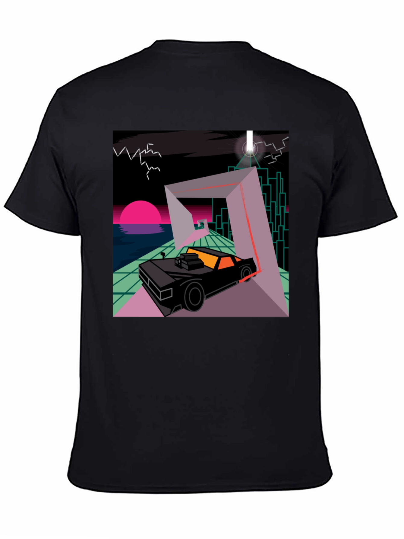 Retro Wave Car T-Shirt - Synthwave Design