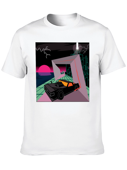 Retro Wave Car T-Shirt - Synthwave Design