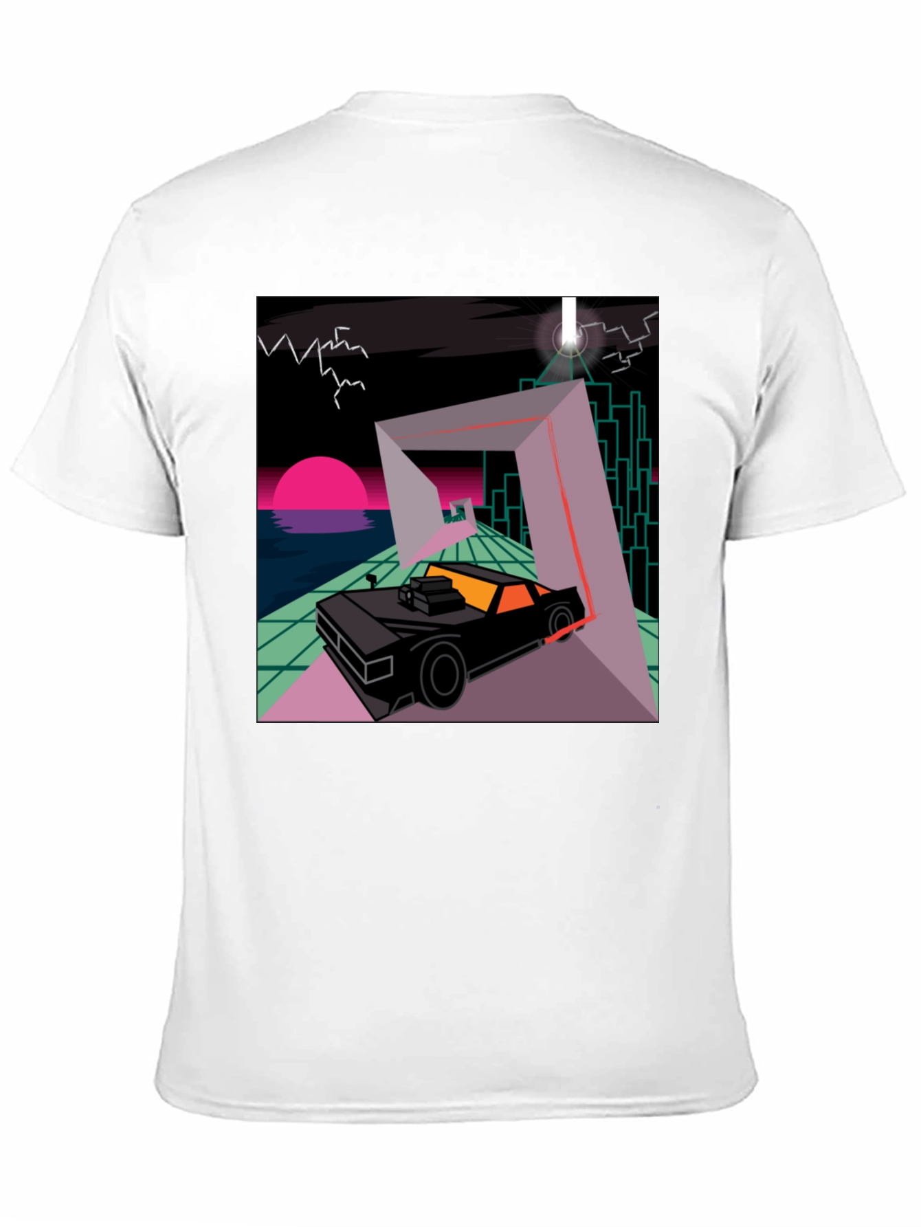 Retro Wave Car T-Shirt - Synthwave Design