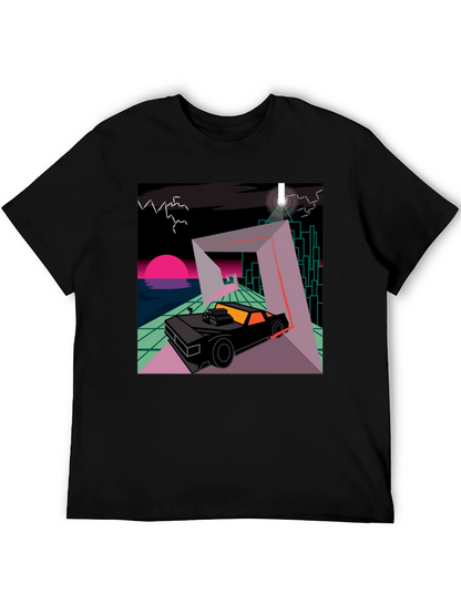 Retro Wave Car T-Shirt - Synthwave Design