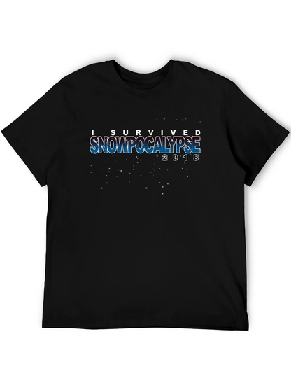 I Survived Snowpocalypse 2018 Black Tee