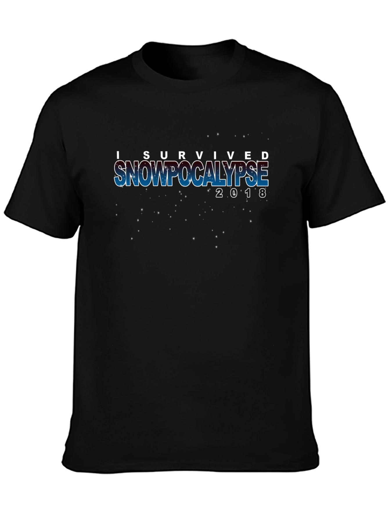 I Survived Snowpocalypse 2018 Black Tee