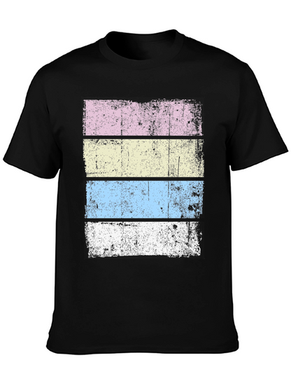 Retro Striped T-Shirt - Distressed Design