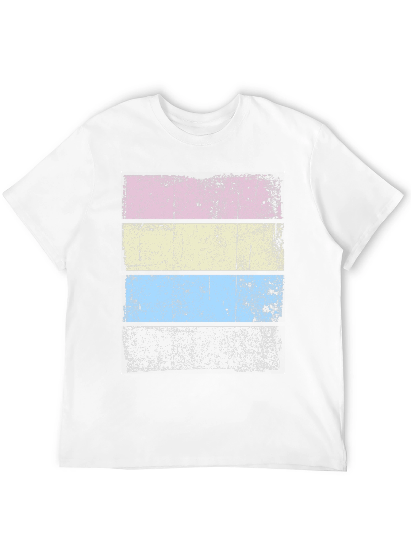 Retro Striped T-Shirt - Distressed Design