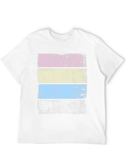 Retro Striped T-Shirt - Distressed Design