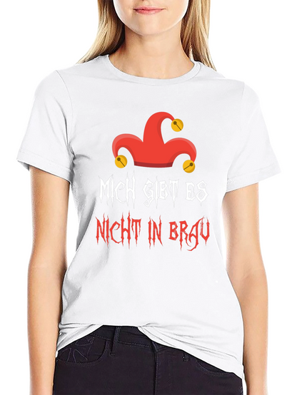 Mich Gibt Es Nicht In Brau Graphic T-Shirt