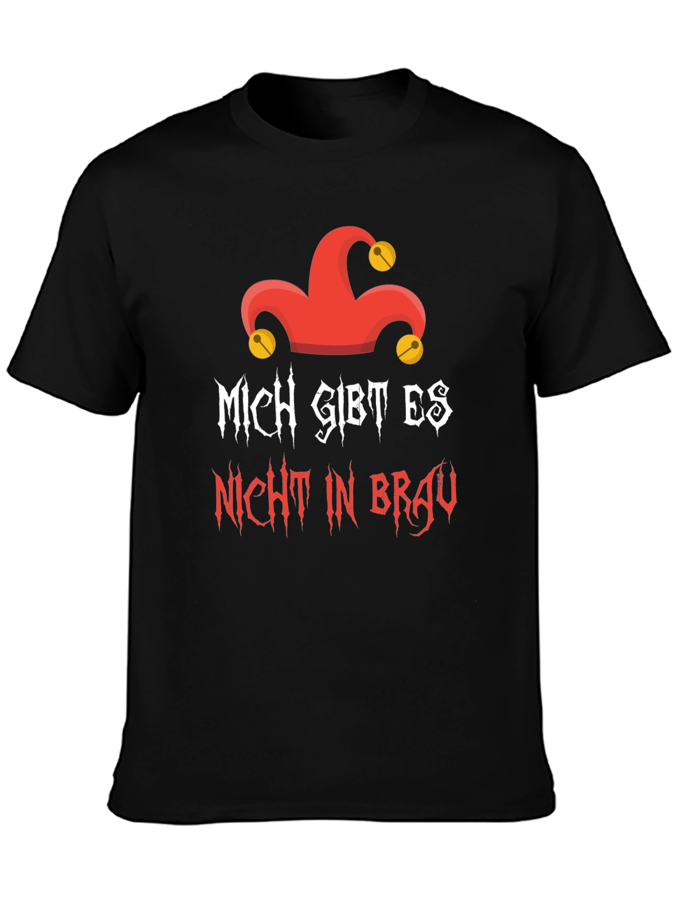 Mich Gibt Es Nicht In Brau Graphic T-Shirt
