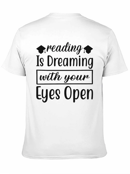 Mens Black Crewneck Graphic T-Shirt