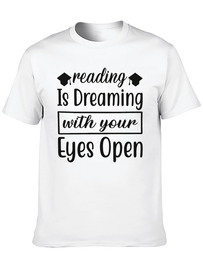 Mens Black Crewneck Graphic T-Shirt