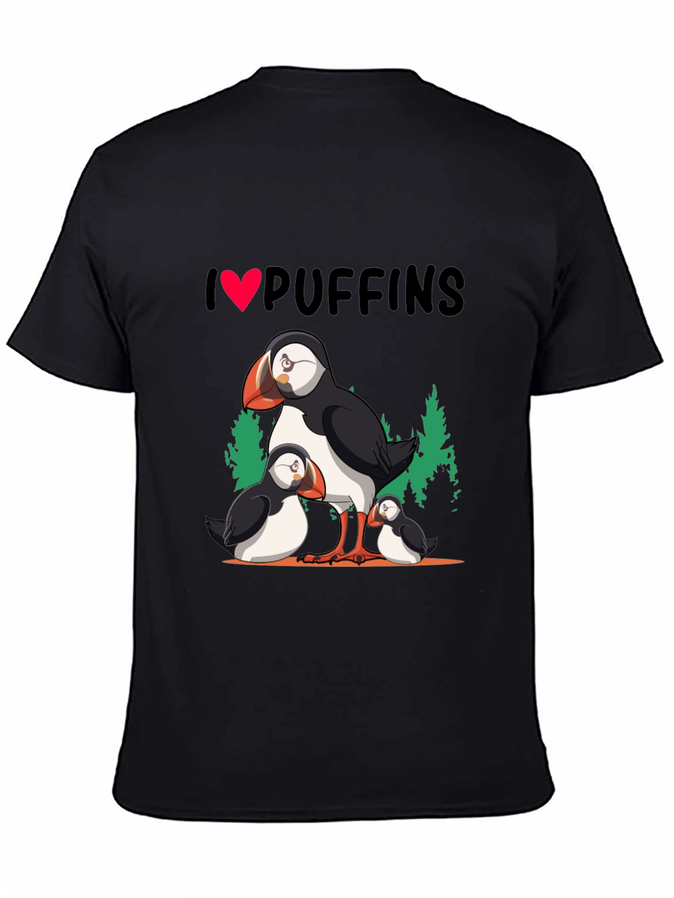I Love Puffins Graphic T-Shirt