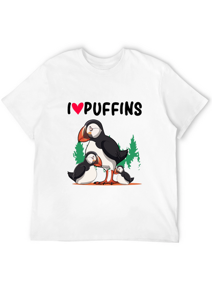 I Love Puffins Graphic T-Shirt