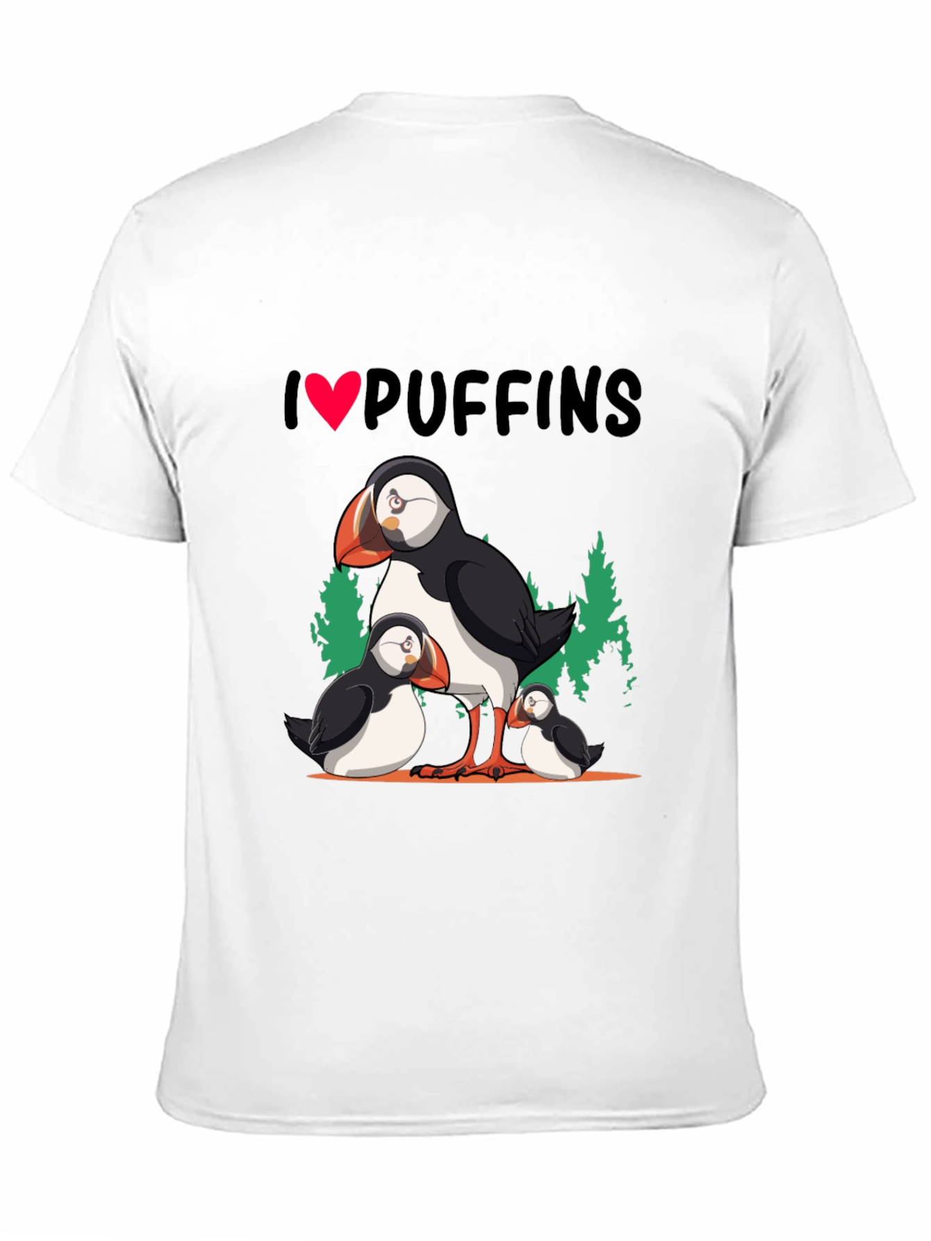 I Love Puffins Graphic T-Shirt